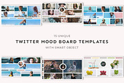 15 Twitter Mood Board Templates, a Social Media Template by Creativetacos (Thumbnail 1 of 5)