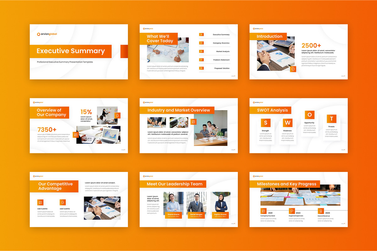 Professional Executive Summary, a Presentation Template by Loin Studio (Photo 4 of 4)