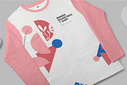 Girl Full Sleeve Crew Tee Mockups, a Shirt Mockup by megostudi0 (Thumbnail 6 of 7)