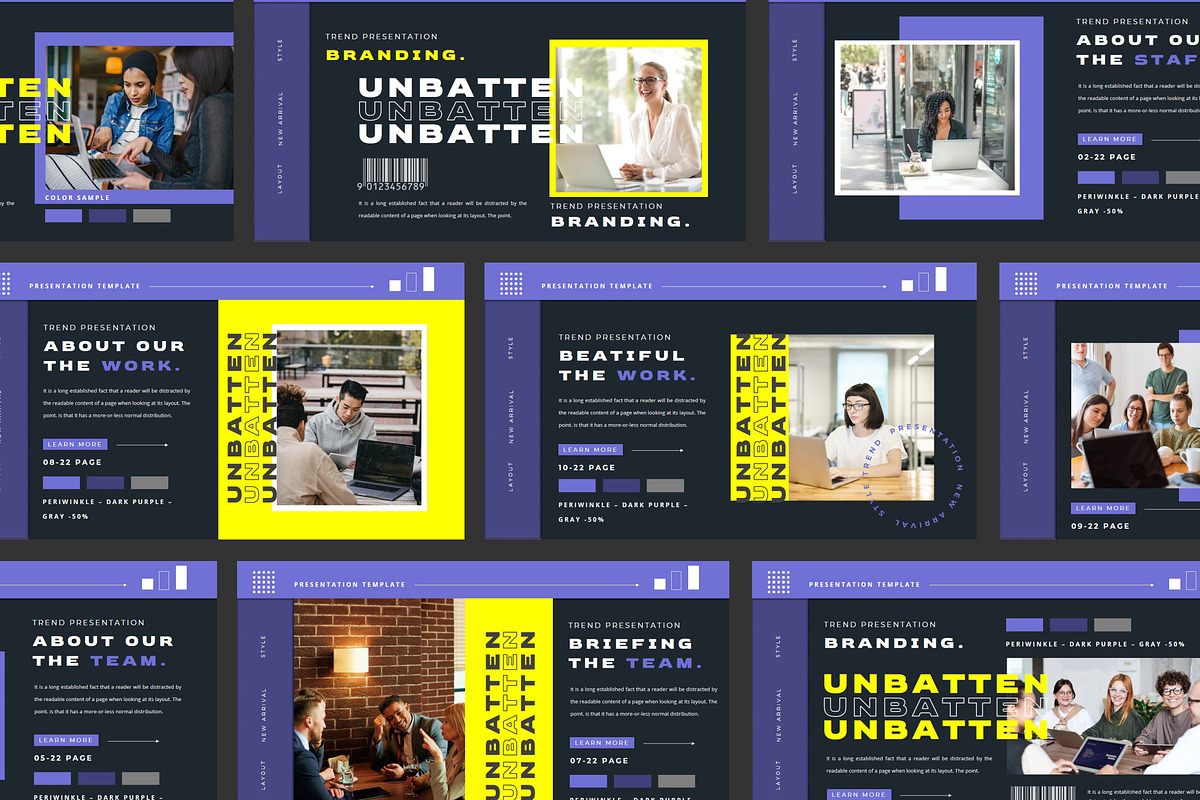 UNBATTEN Google Slide Template, a Presentation Template by GridlineType (Photo 1 of 9)