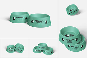 Modern Pet Bowl Mockup PSD