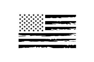 Grunge USA Flag.American Flag.Vector