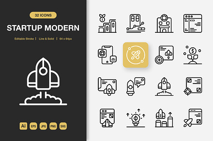 Startup Modern Icons