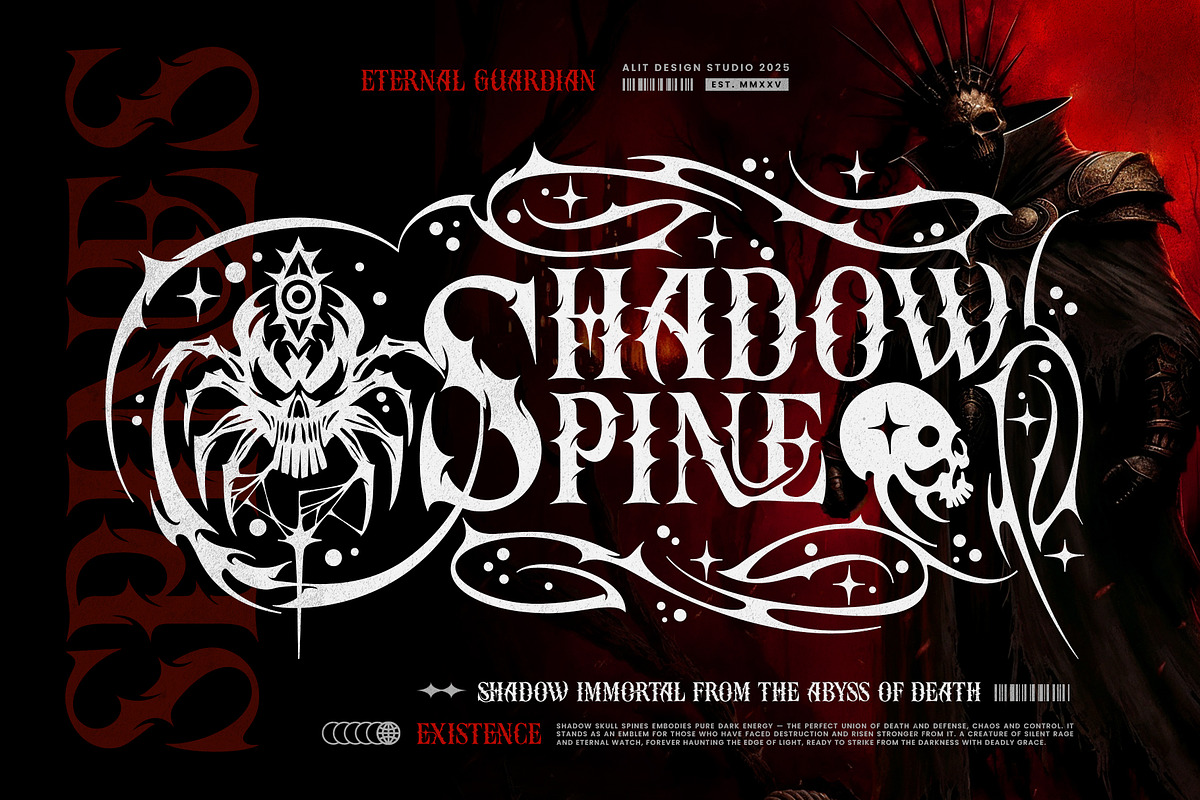 Reptilian Stinger Typeface, a Serif Font by alit design (Photo 2 of 19)