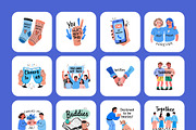 Friends Stickers Pack, an Emoji Icon by Prosymbols (Thumbnail 7 of 9)