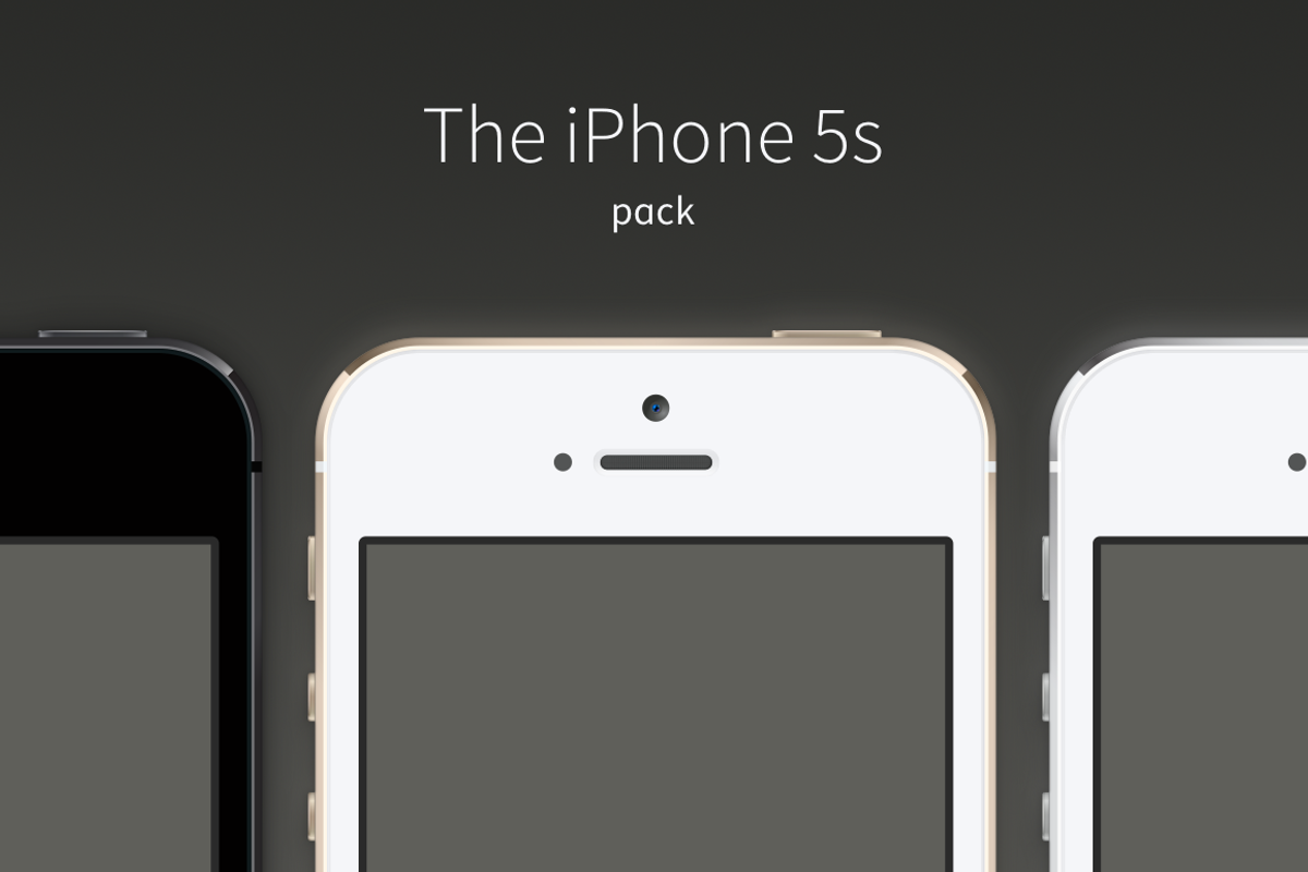 iPhone 5s Vector Pack, a Product Mockup by Device Kits (Photo 1 of 3)