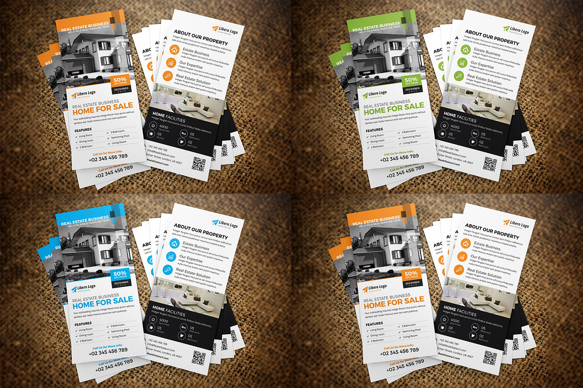 Mega BUNDLE 32+ Postcard Rack cards, a Card Template by Miyaji75 (Photo 20 of 32)
