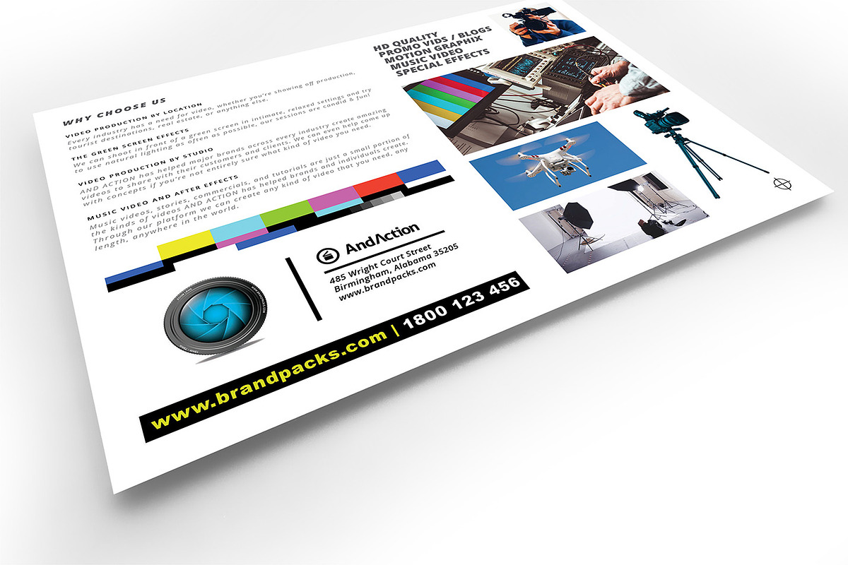 Videographer Flyer Template, a Flyer Template by BrandPacks