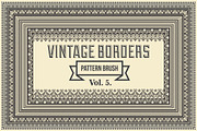 Vintage Borders Pattern Brushes 5, a Brush Add-On by G7 (Thumbnail 1 of 5)