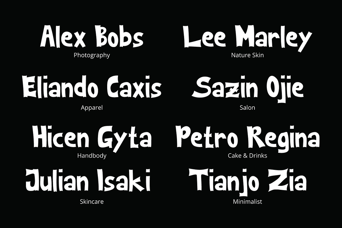 Kentaz Unique Display Font, a Handwritten Font by Eltypesstudio (Photo 8 of 10)