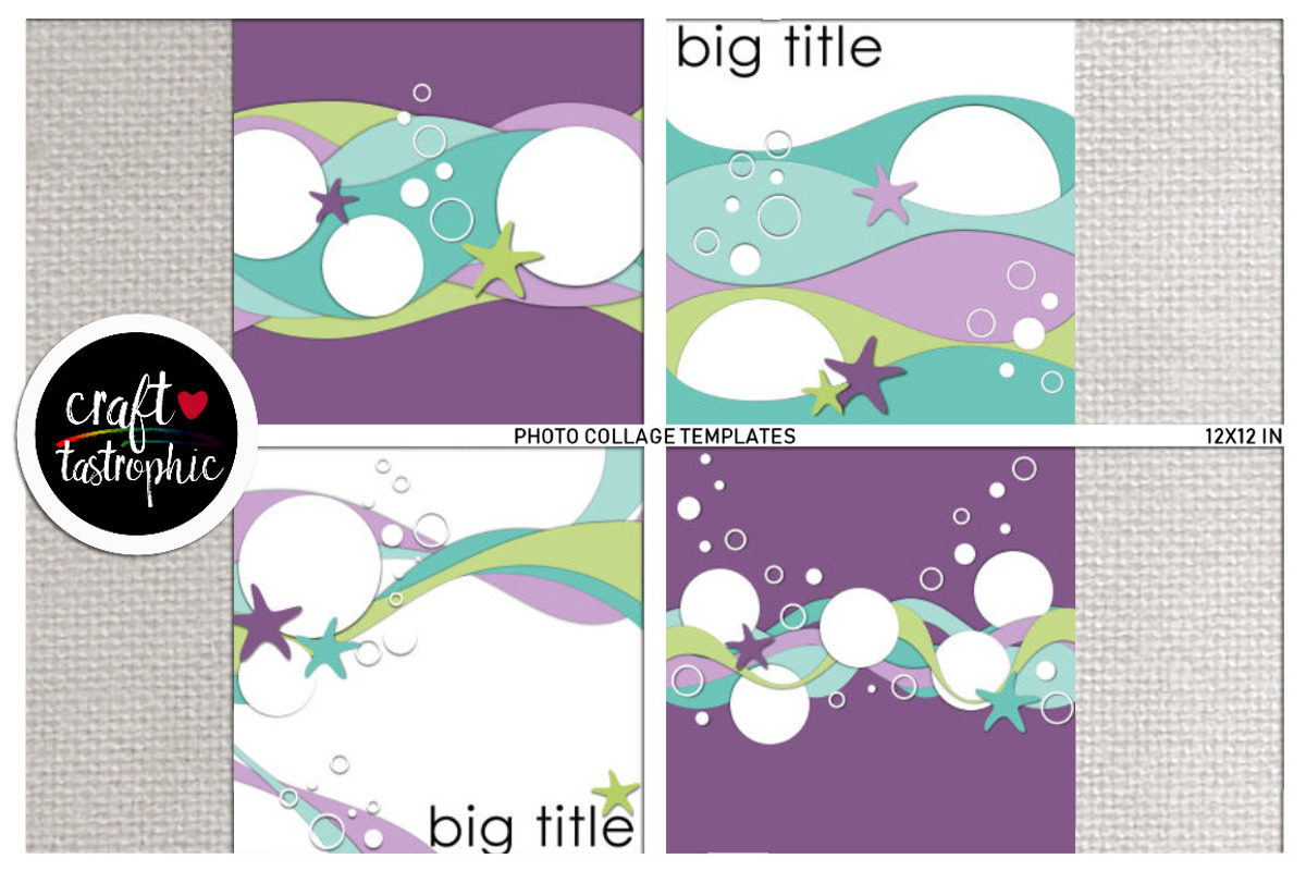 Photo Collage: Bubbles, a Stationery Template by Craftastrophic-Stuff