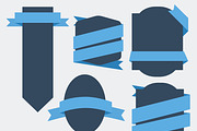 30+ Flat Badges, labels and banners, a Templates & Theme by Nerokanji_Designs (Thumbnail 3 of 5)