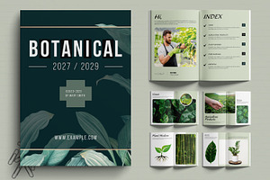 Botanical Magazine Template, a Magazine Template by MightyDesign