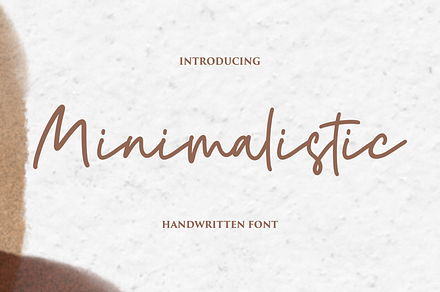 Minimalistic - Handwritten Font, a Script Font by Fikryal Studio