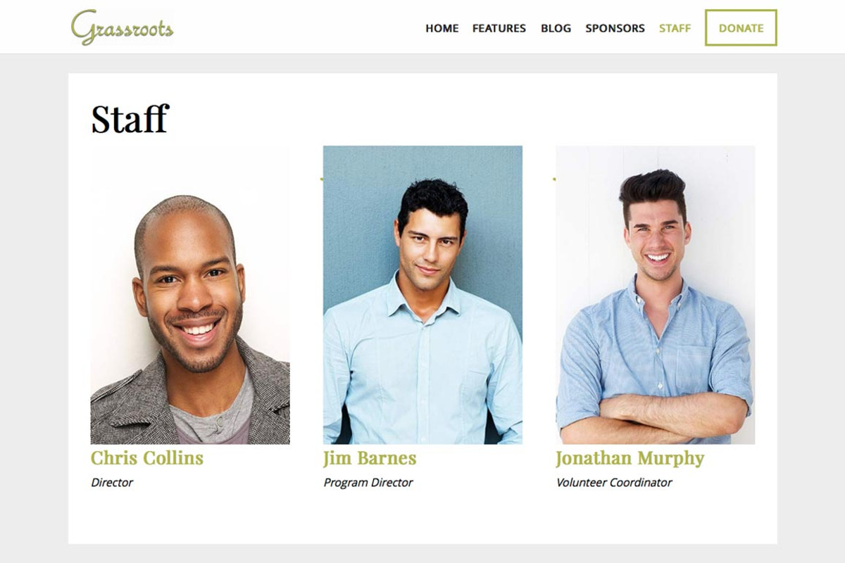 Grassroots Nonprofit WordPress Theme, a WordPress Template by Organized Themes (Photo 4 of 5)