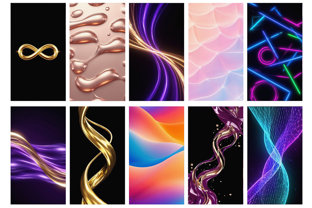 Abstract Shapes & Waves Backgrounds, a Scene 3D Model by MarisoArt (Photo 4 of 4)