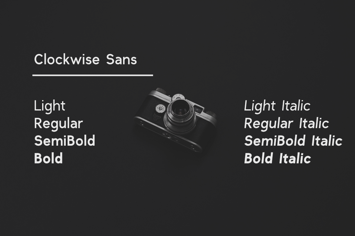 Clockwise essential sans serif font preview 2