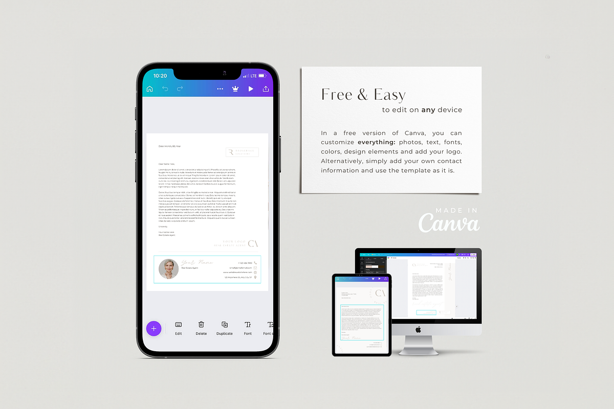 BUNDLE: Real Estate Letterheads, a Marketing Template by EstateElements (Photo 5 of 8)