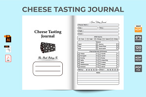 Cheese Tasting Log Book KDP Interior