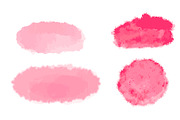 Raspberry-pink watercolor stains set, a Texture Illustration by Tati_Kli (Thumbnail 2 of 3)