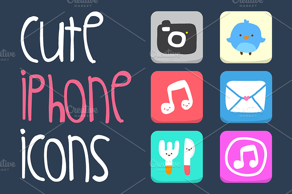 Cute Iphone Icons