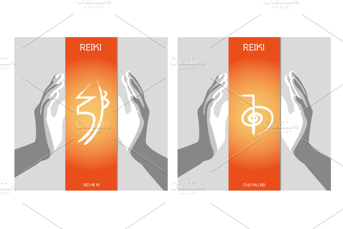 Reiki Symbols, a Healthcare Illustration by Adamskyistudio (Photo 2 of 6)
