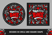 Black Friday Sale Lettering Set, a Seasonal Illustration by Vector beauty (Thumbnail 3 of 5)