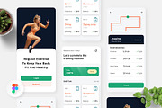 Sporty - Task Sports App, an UI Kit Template by Panen Creative (Thumbnail 1 of 3)