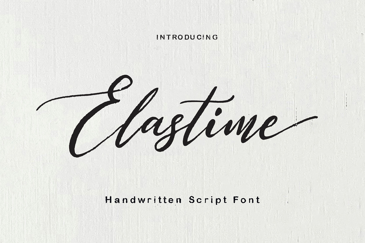 Elastime, a Font by Sulthan Studio (Photo 1 of 9)