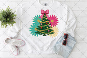 Colorful Boho Glitter Christmas Tree, an Illustration by Craft Nest (Thumbnail 2 of 6)