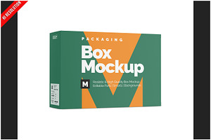 Horizontal Box Mockup, a Packaging Mockup by Bruno's Shop