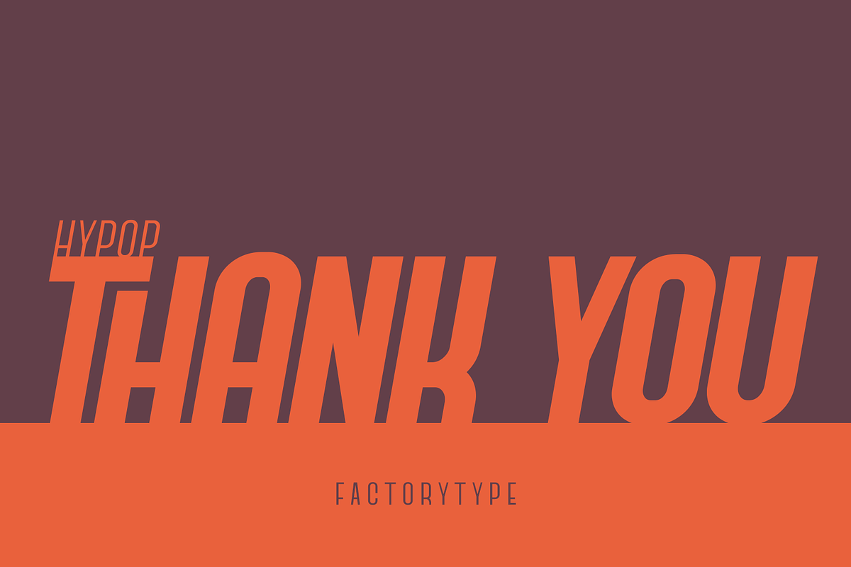 Hypop - A Nostalgic Sans Serif, a Sans Serif Font by FactoryType Studio (Photo 10 of 10)