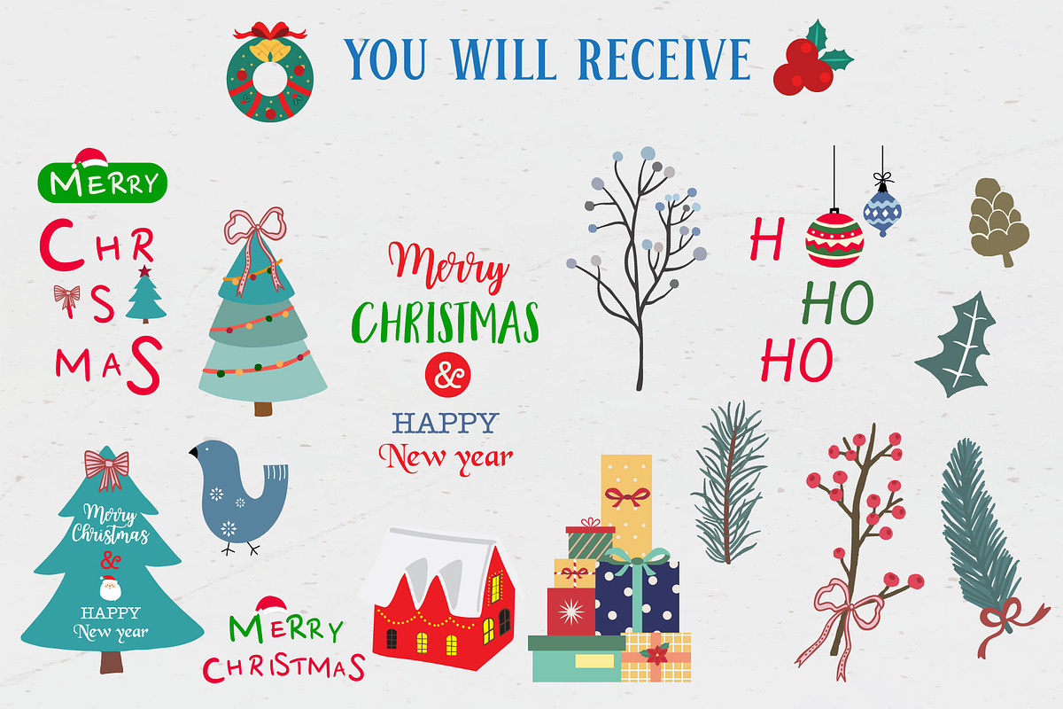 Merry christmas frame for kid design, a Decorative Illustration by Piixypeach (Photo 3 of 9)