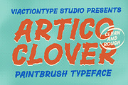 VT Artico Clover – Retro Brush Font, a Handwritten Font by ViactionType (Thumbnail 1 of 12)
