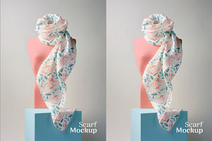 Design PSD Fabric Scarf cloths, a Shirt Mockup by Crox Studio | Digital