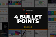 4 Bullet Points PowerPoint Templates, a Presentation Template by Warna Works (Thumbnail 2 of 24)