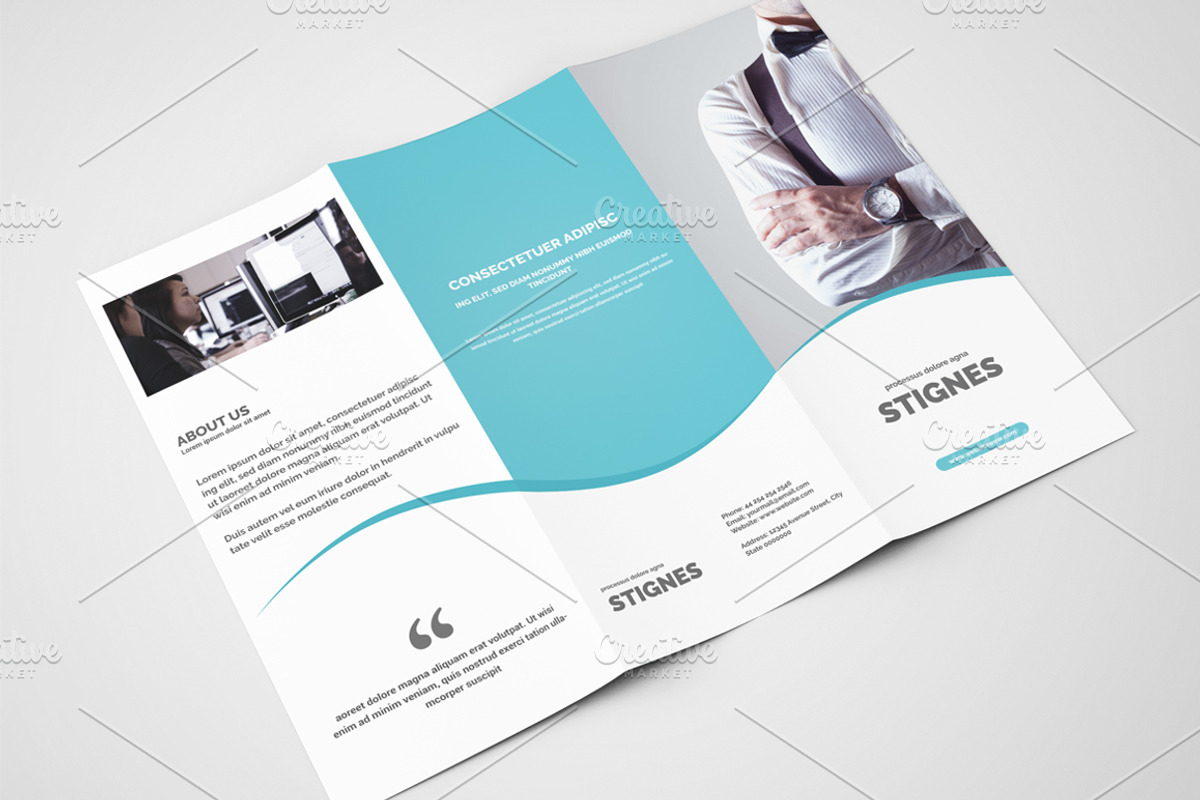 Business TriFold Brochure - Letter, a Brochure Template by Creative Shop (Photo 2 of 2)