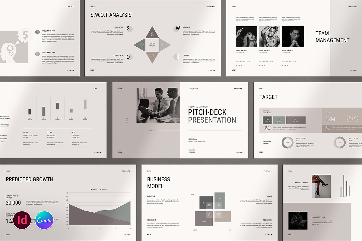 Startup Pitch Deck Presentation, a Presentation Template by TemplatesForest