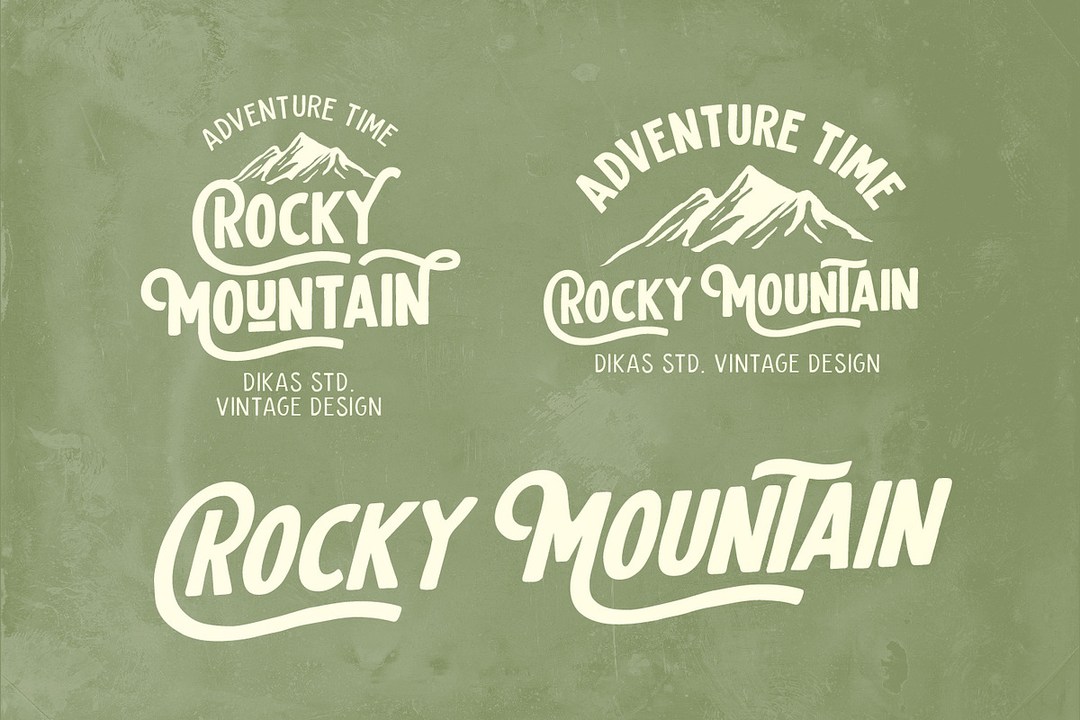 The Oldventure - 10 Fonts, a Sans Serif Font by Dikas Studio (Photo 3 of 9)