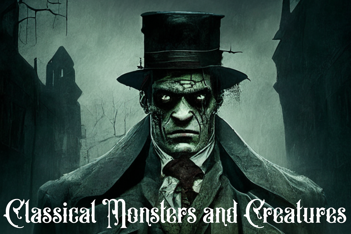 Classical Monsters and Creatures, a Background Graphic by Intellecta Design (Photo 5 of 7)