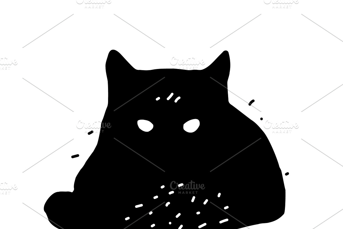 Cat svg, Funny Cats Vector Cut Files, an Animal Illustration by Watercolor_Vector Graphic (Photo 15 of 25)