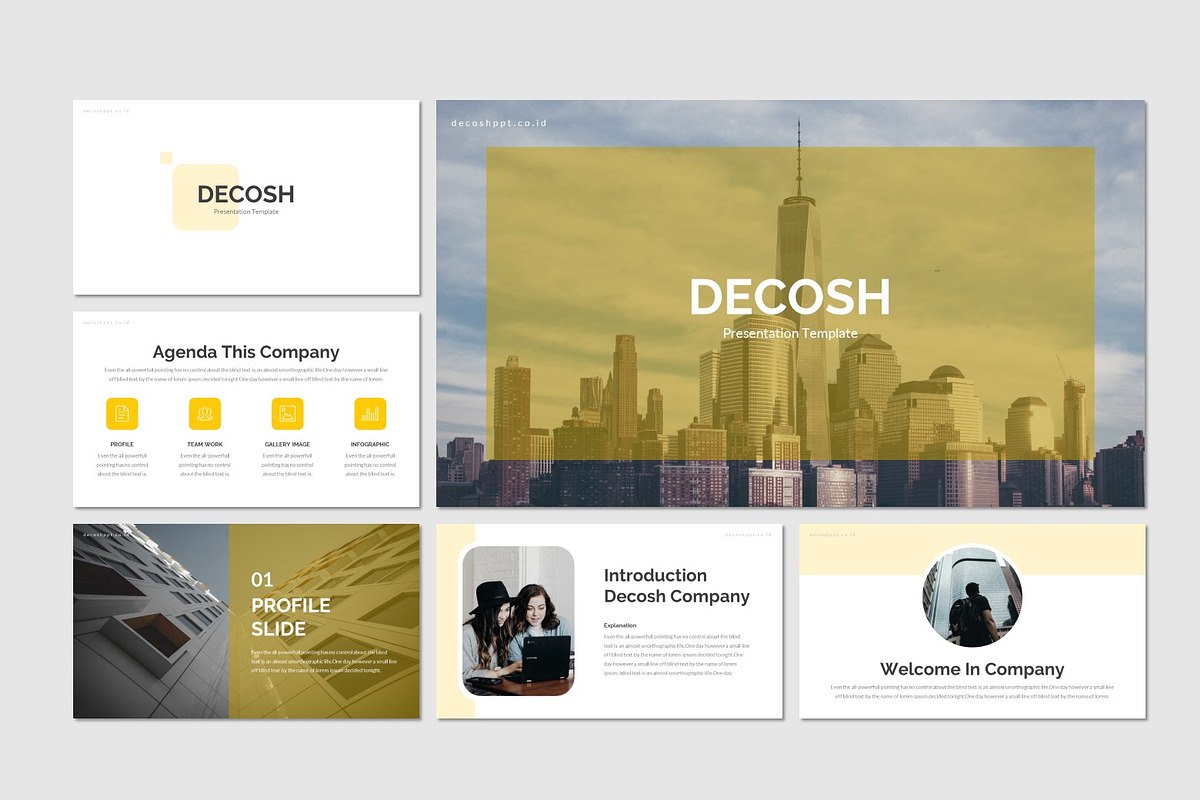 Decosh - Powerpoint Template, a Presentation Template by inspirasign