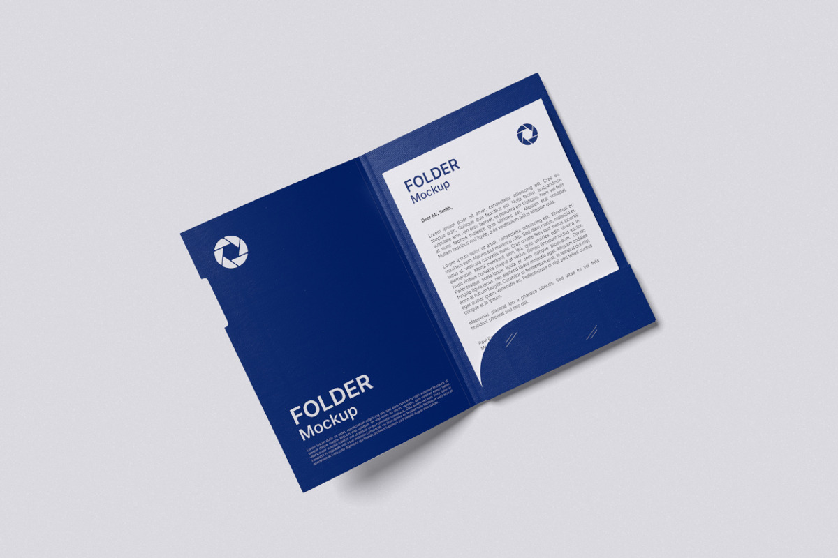Folder Mockup, a Product Mockup by HanaSaka_Studio