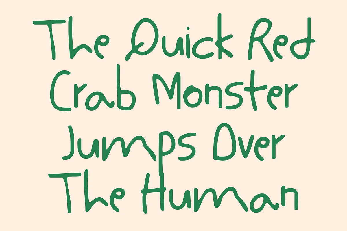 CS Bimbo Drawn, a Sans Serif Font by Craft Supply Co. (Photo 7 of 8)