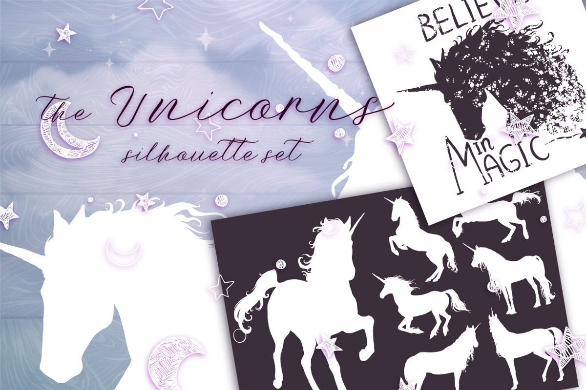 Unicorns - set 2., an Illustration by Gluiki (Photo 5 of 9)