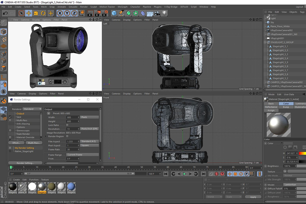 Stage Lighting Collection-14 PCS, an Object 3D Model by akerStudio (Photo 288 of 309)