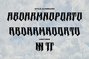 Metrim - Logo Font, a Blackletter Font by Nirmana Visual (Thumbnail 7 of 16)