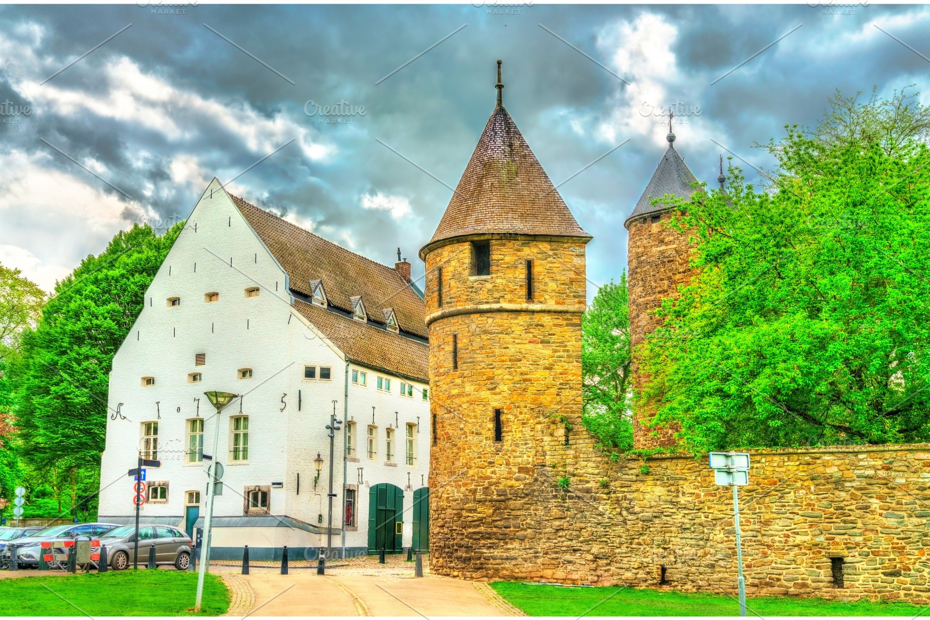 Helpoort or hell gate a medieval gate in maastricht the netherlands, an Architecture Photo by Leonid Andronov
