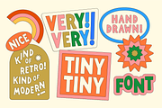 Very Font Family - Handmade Retro, a Sans Serif Font by Studio Funshop by Kelli (Thumbnail 20 of 21)