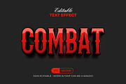 Combat Text Effect Red Shiny Style, a Layer Style Add-On by Mockmenot (Thumbnail 1 of 2)